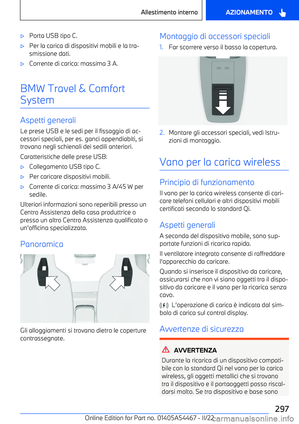 BMW IX 2022  Libretti Di Uso E manutenzione (in Italian) 