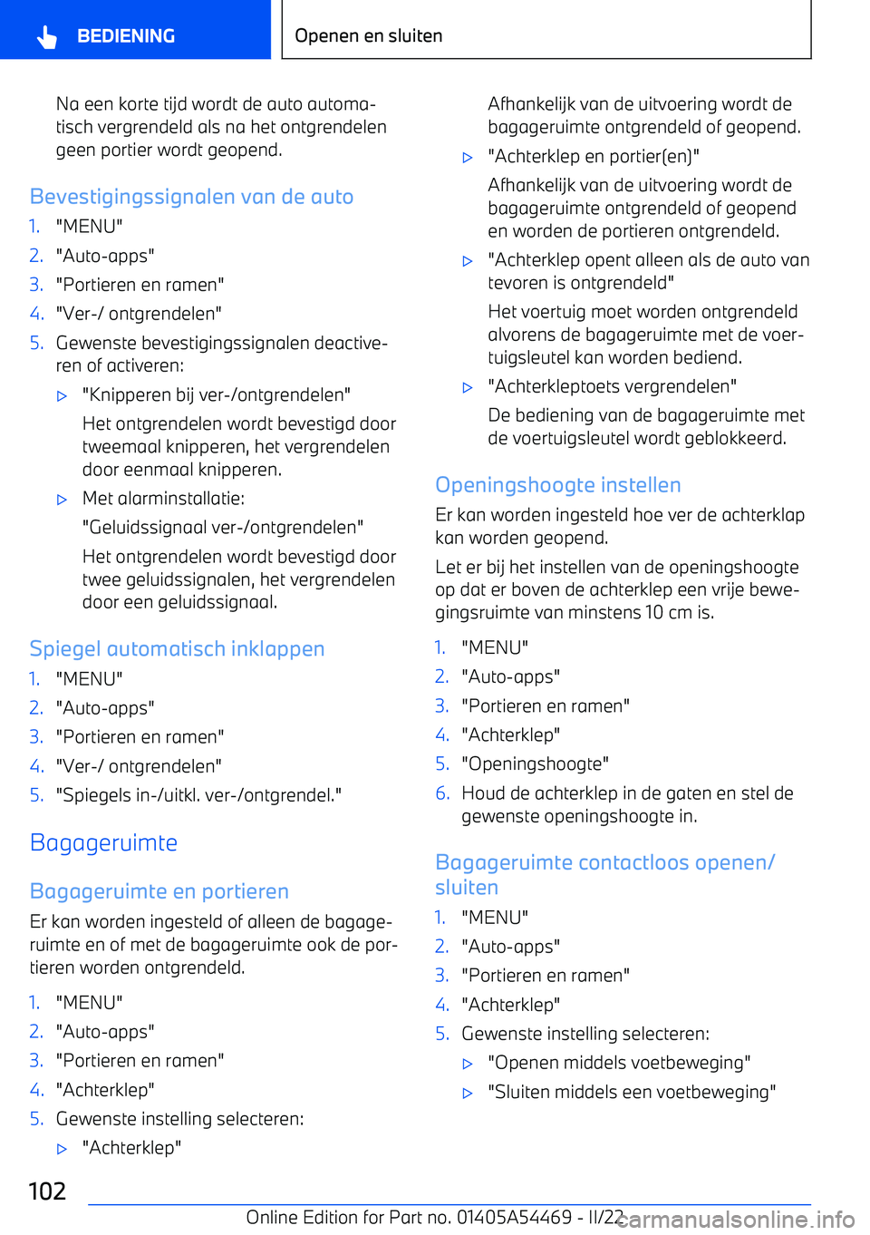 BMW IX 2022 Instructieboekjes (in Dutch) Na een korte tijd wordt de auto automa BMW IX 2022 Instructieboekjes (in Dutch) Na een korte tijd wordt de auto automa