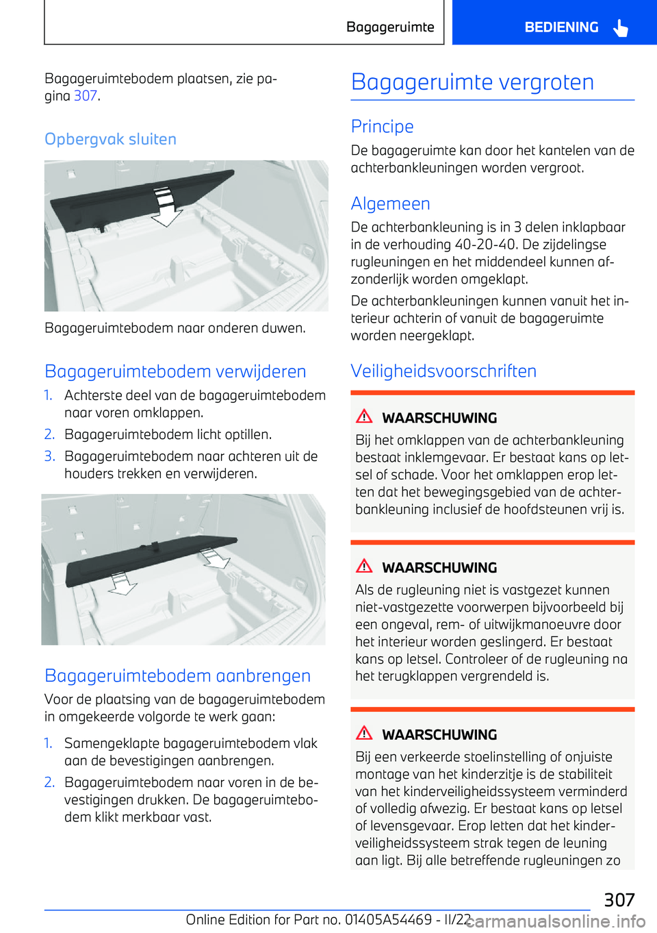 BMW IX 2022 Instructieboekjes (in Dutch) Bagageruimtebodem plaatsen, zie pa BMW IX 2022 Instructieboekjes (in Dutch) Bagageruimtebodem plaatsen, zie pa