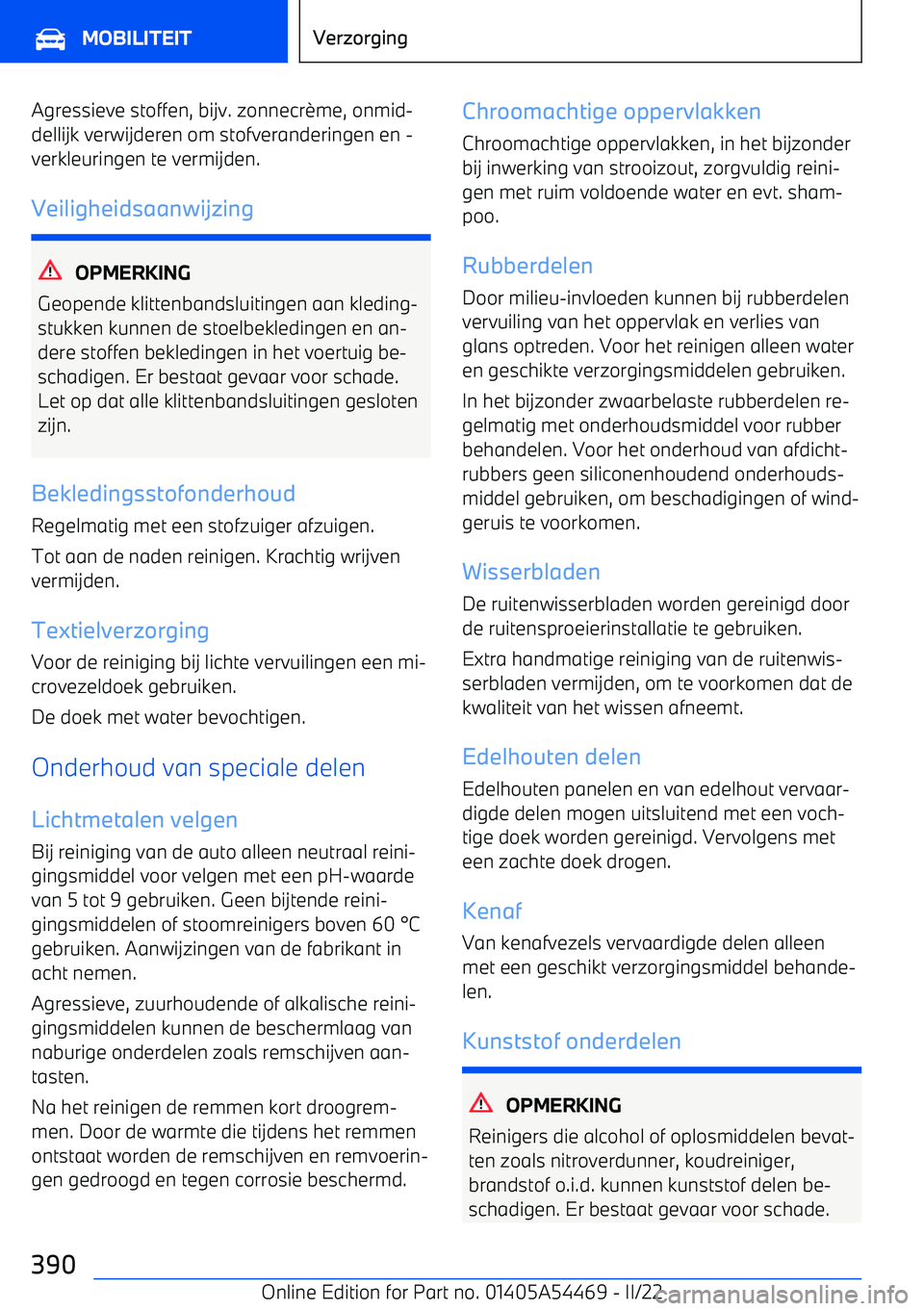 BMW IX 2022 Instructieboekjes (in Dutch) Agressieve stoffen, bijv. zonnecr BMW IX 2022 Instructieboekjes (in Dutch) Agressieve stoffen, bijv. zonnecr
