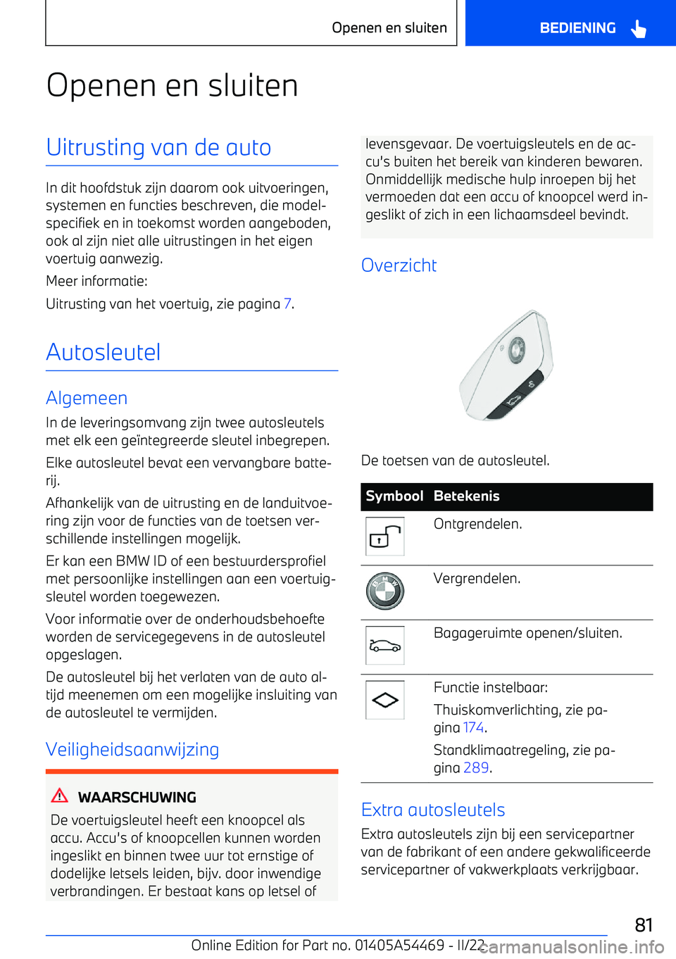 BMW IX 2022 Instructieboekjes (in Dutch) Openen en sluitenUitrusting van de auto
In dit hoofdstuk zijn daarom ook uitvoeringen,systemen en functies beschreven, die model BMW IX 2022 Instructieboekjes (in Dutch) Openen en sluitenUitrusting van de auto
In dit hoofdstuk zijn daarom ook uitvoeringen,systemen en functies beschreven, die model