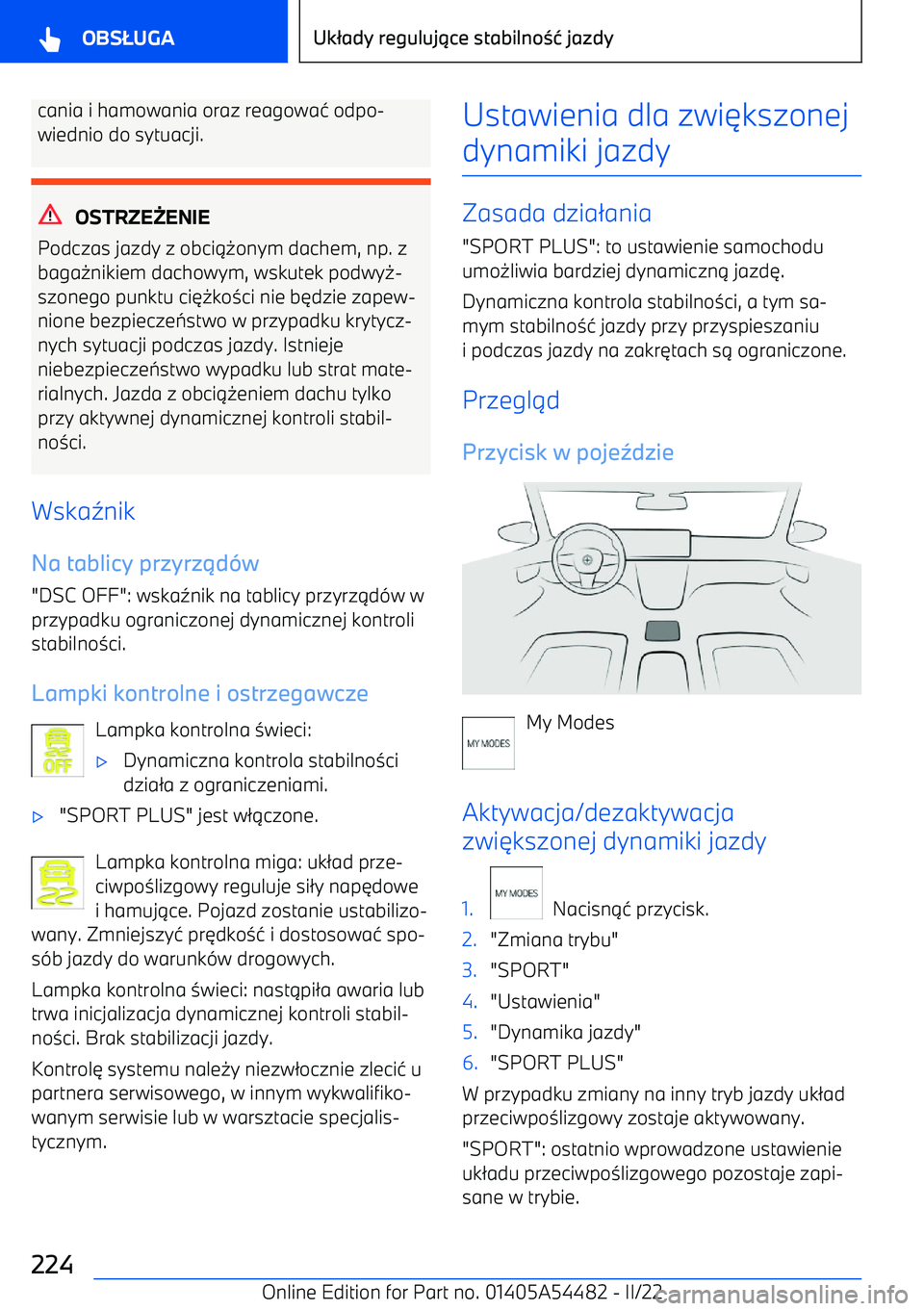 BMW IX 2022  Instrukcja obsługi (in Polish) cania i hamowania oraz reagowa1 odpo