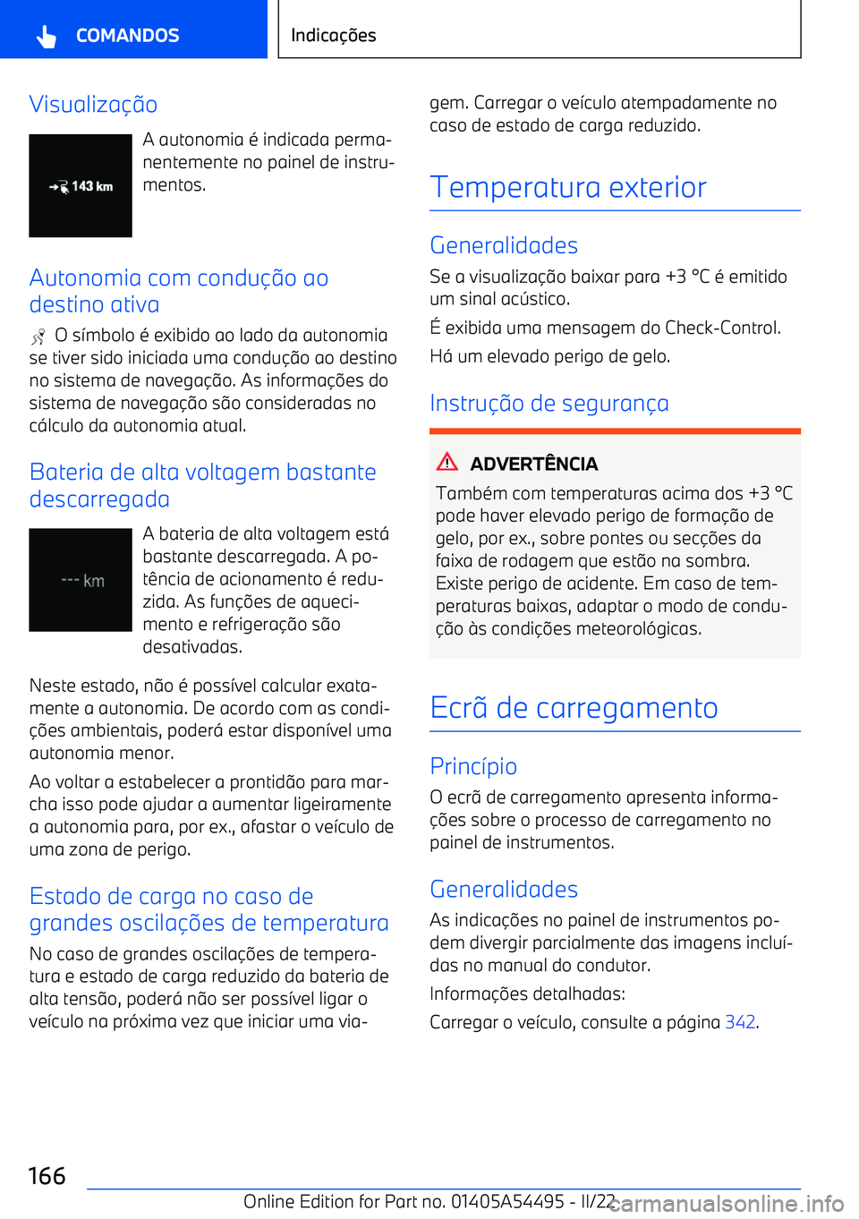 BMW IX 2022  Manual do condutor (in Portuguese) Visualiza