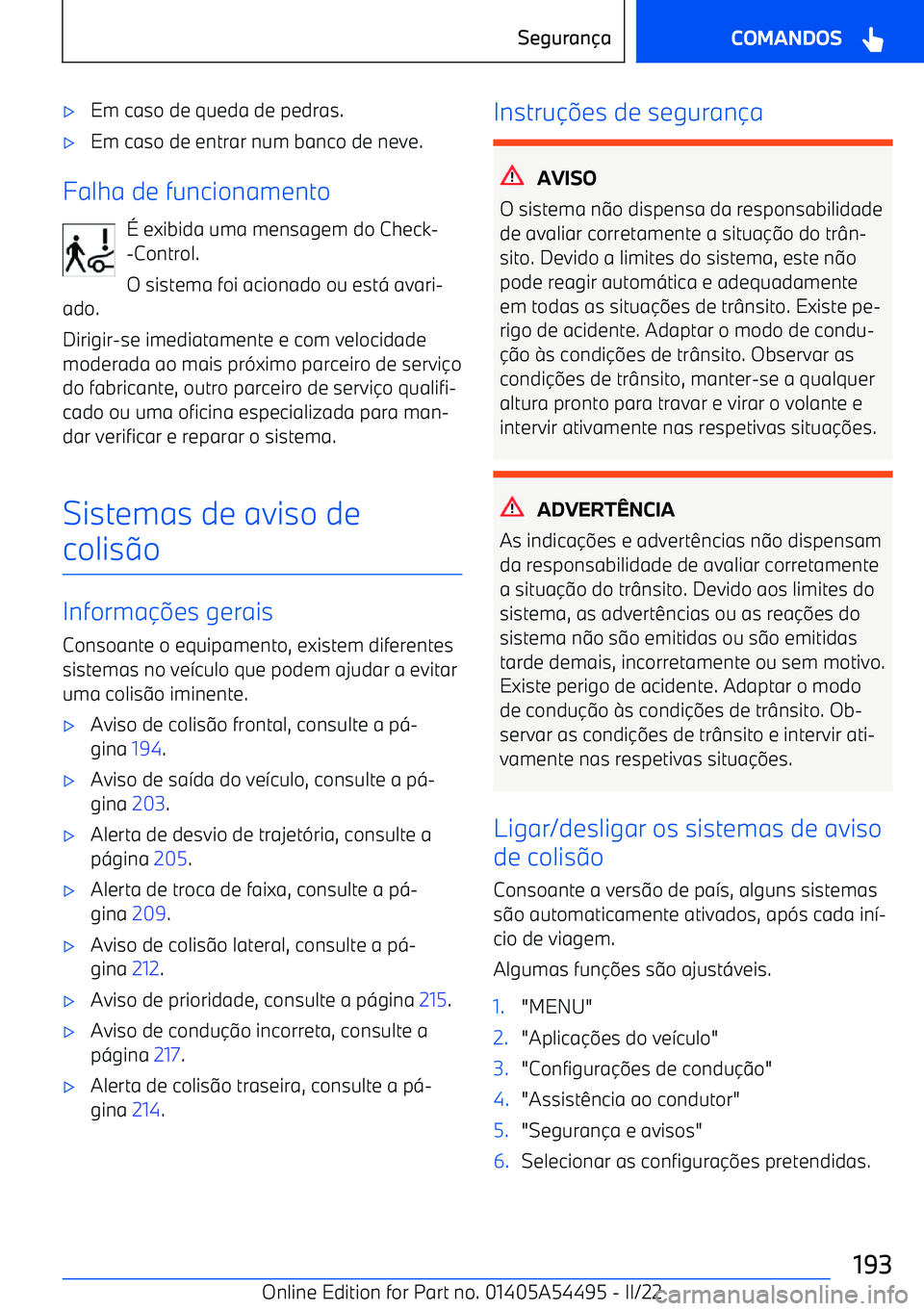 BMW IX 2022  Manual do condutor (in Portuguese) 