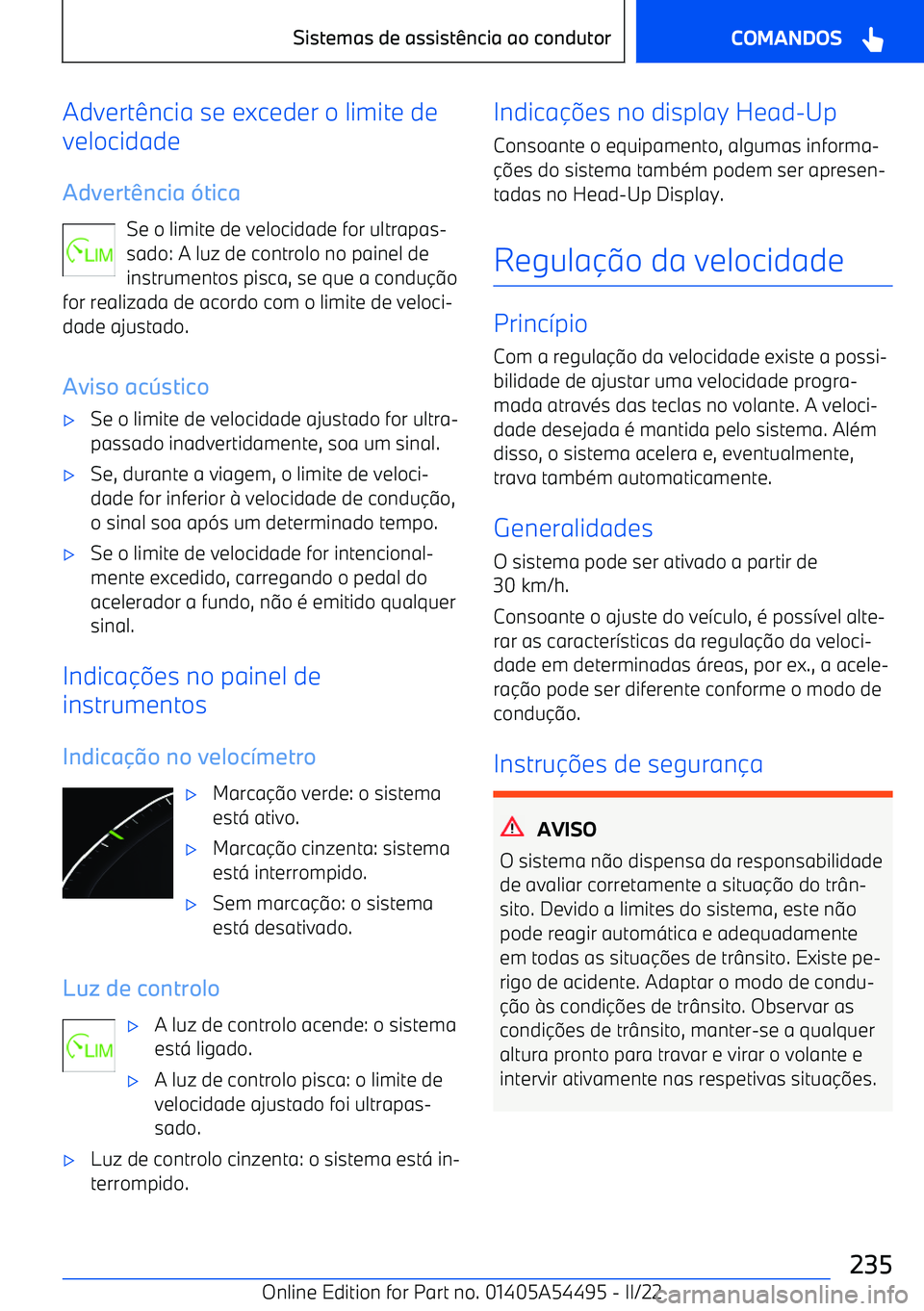 BMW IX 2022  Manual do condutor (in Portuguese) Advert