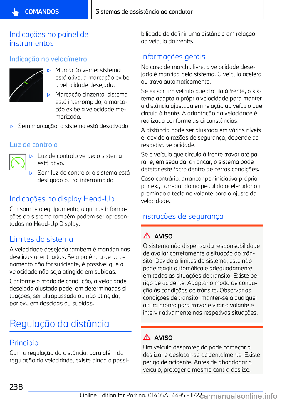 BMW IX 2022  Manual do condutor (in Portuguese) Indica