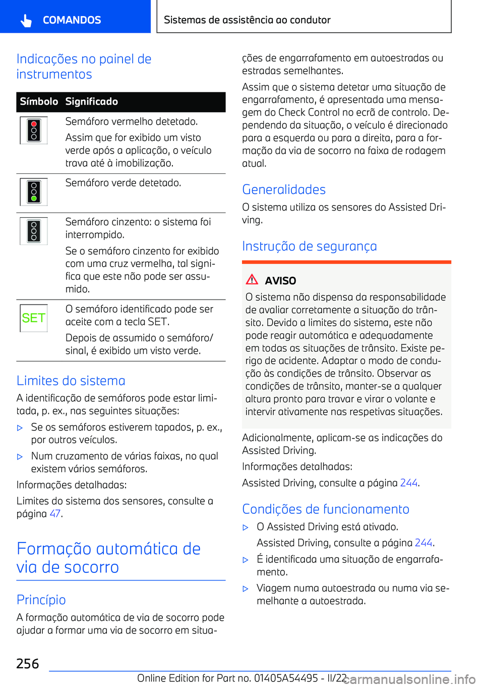 BMW IX 2022  Manual do condutor (in Portuguese) Indica
