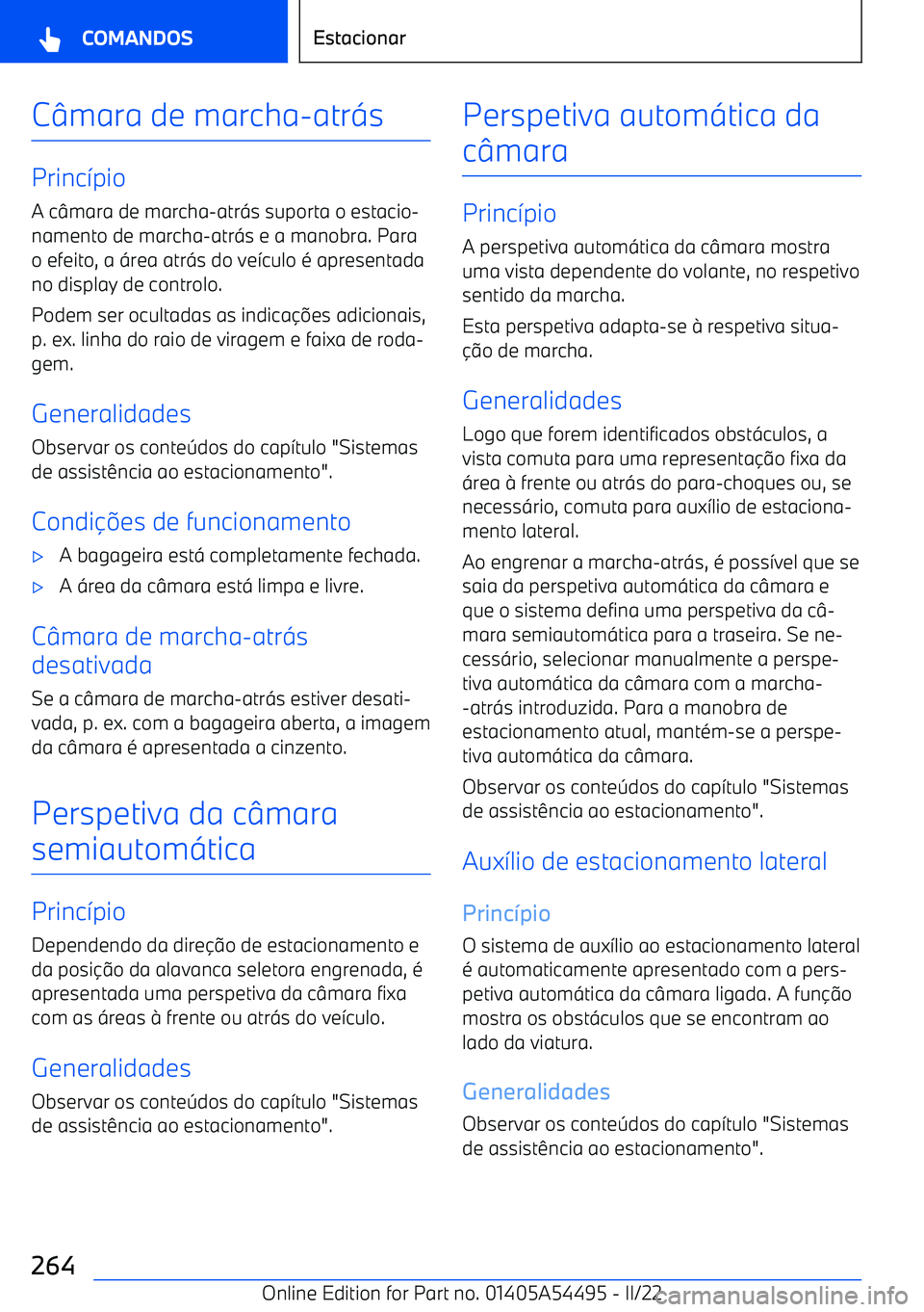 BMW IX 2022  Manual do condutor (in Portuguese) C