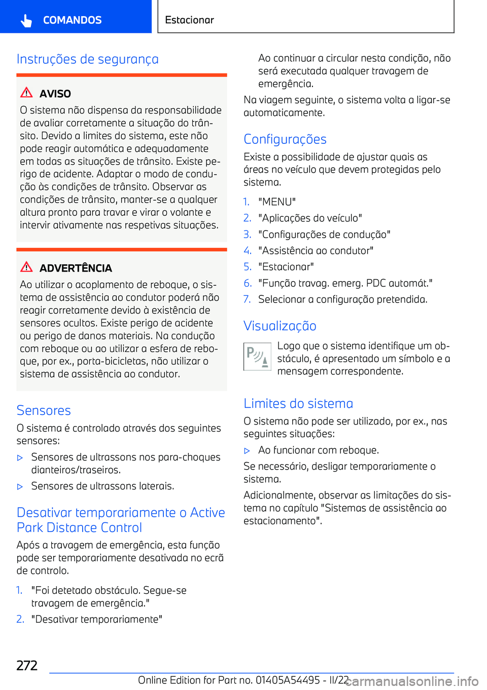 BMW IX 2022 Manual do condutor (in Portuguese) Instru BMW IX 2022 Manual do condutor (in Portuguese) Instru