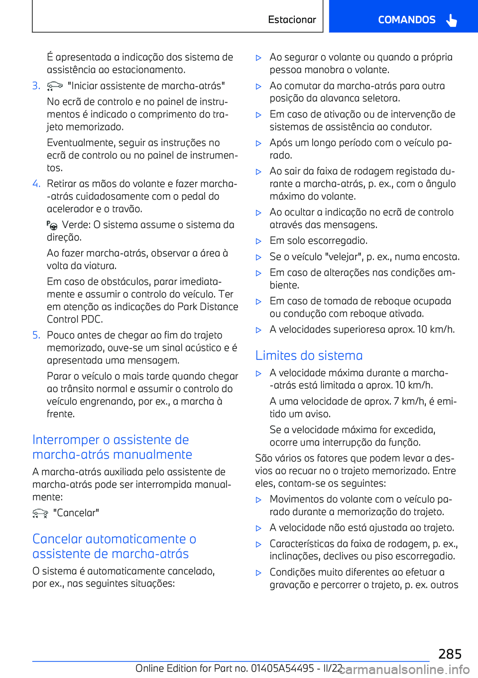 BMW IX 2022 Manual do condutor (in Portuguese) BMW IX 2022 Manual do condutor (in Portuguese)
