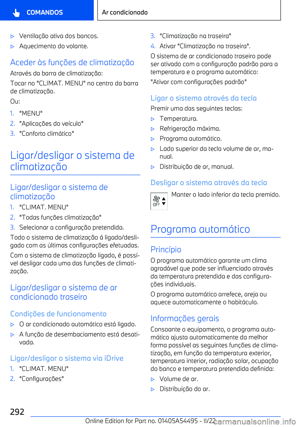 BMW IX 2022  Manual do condutor (in Portuguese) 