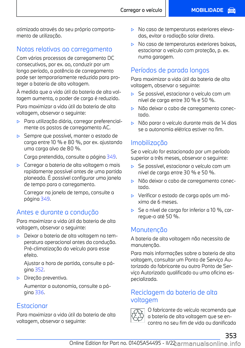 BMW IX 2022  Manual do condutor (in Portuguese) otimizado atrav