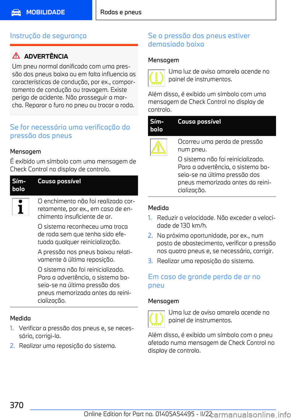 BMW IX 2022 Manual do condutor (in Portuguese) Instru BMW IX 2022 Manual do condutor (in Portuguese) Instru