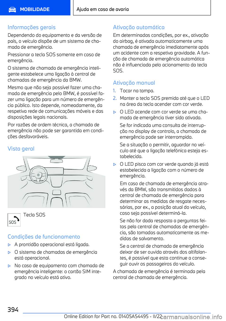 BMW IX 2022 Manual do condutor (in Portuguese) Informa BMW IX 2022 Manual do condutor (in Portuguese) Informa
