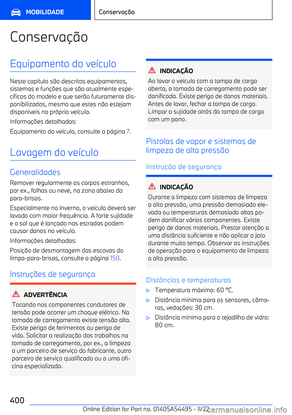BMW IX 2022 Manual do condutor (in Portuguese) Conserva BMW IX 2022 Manual do condutor (in Portuguese) Conserva
