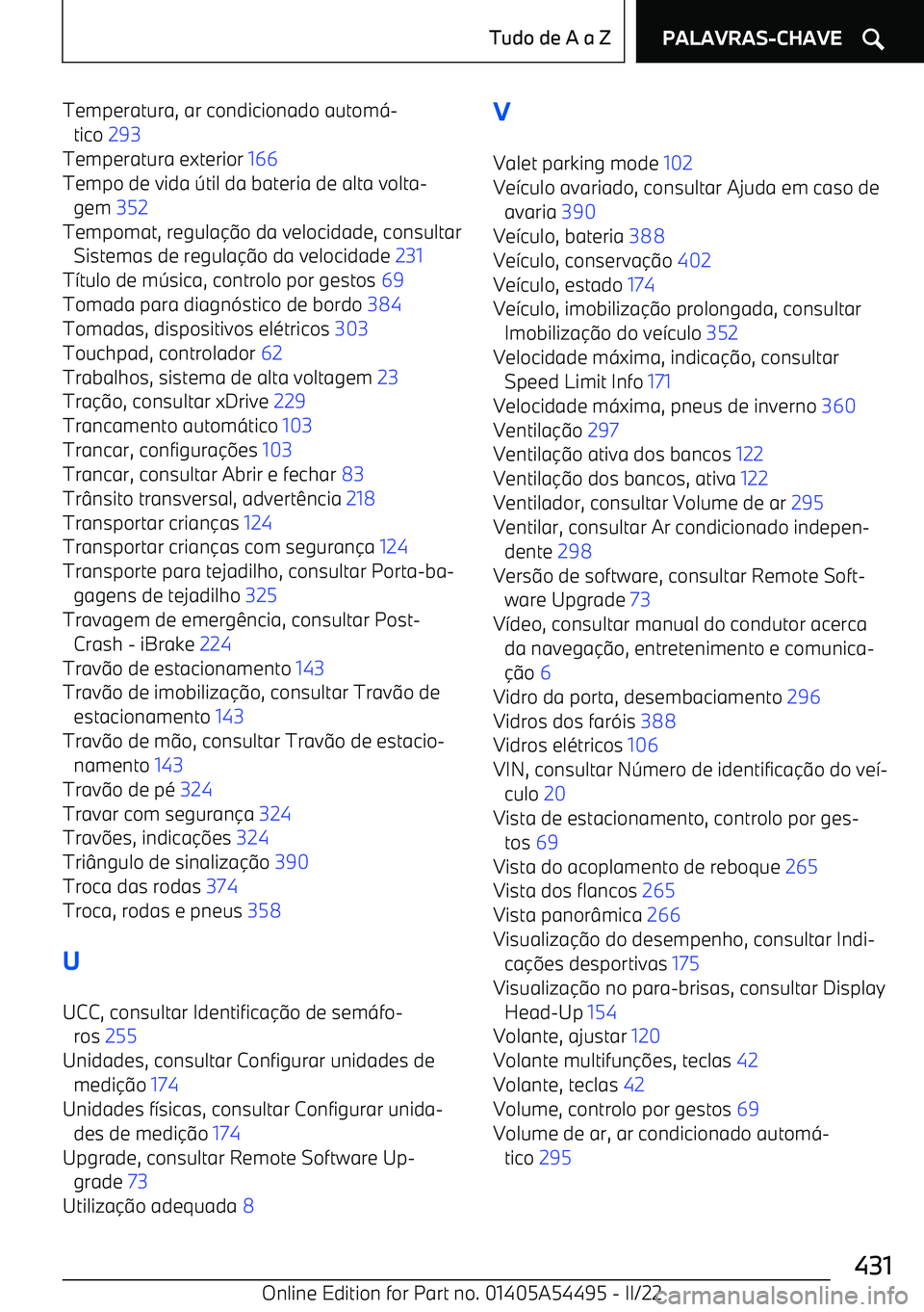BMW IX 2022  Manual do condutor (in Portuguese) Temperatura, ar condicionado autom<