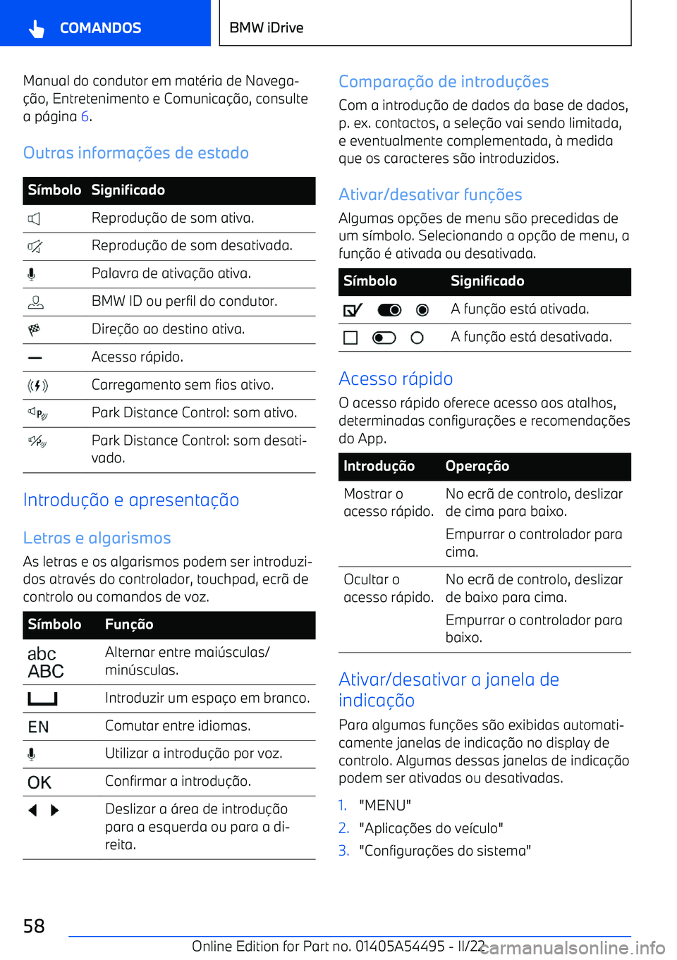 BMW IX 2022  Manual do condutor (in Portuguese) Manual do condutor em mat