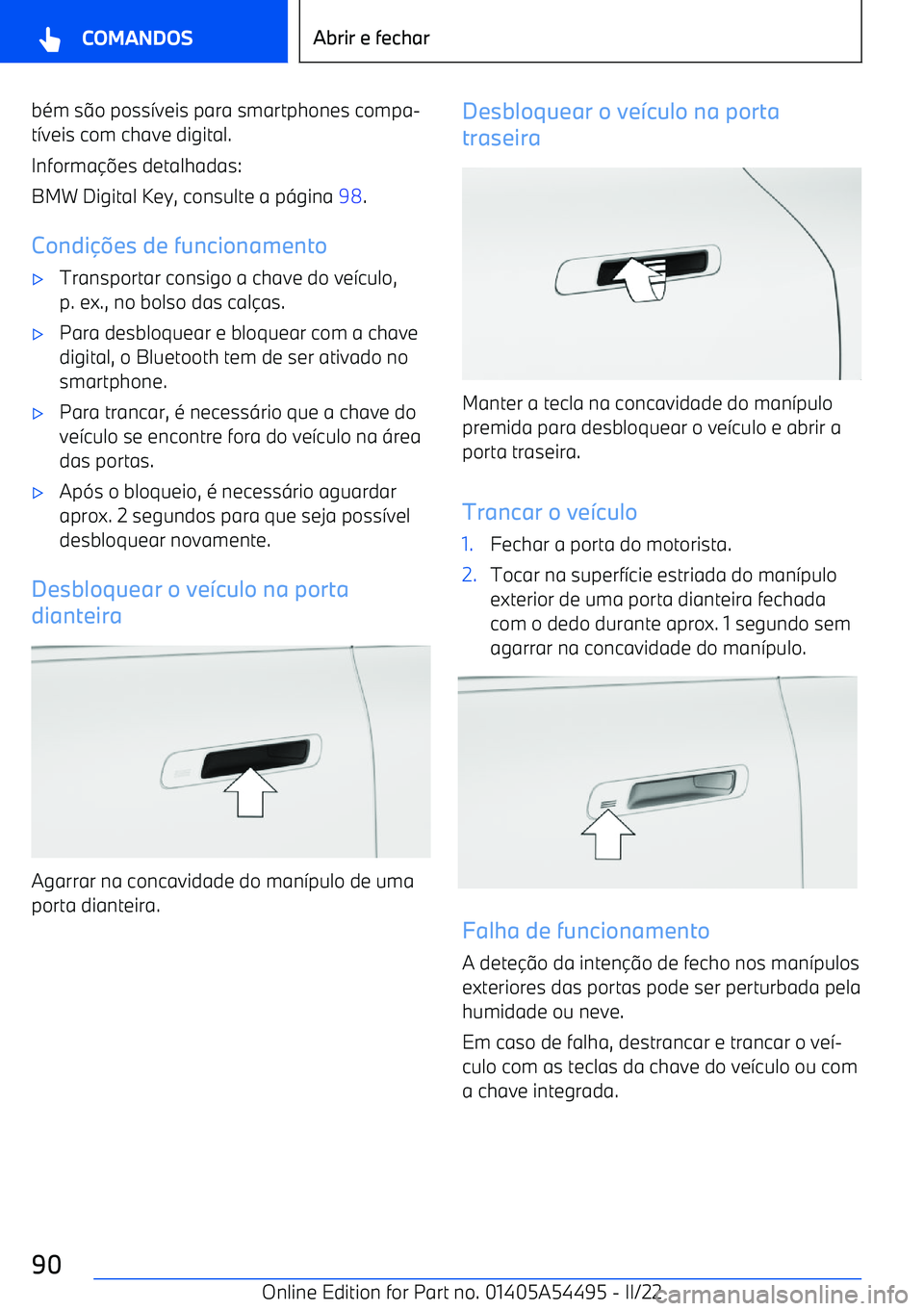 BMW IX 2022  Manual do condutor (in Portuguese) b