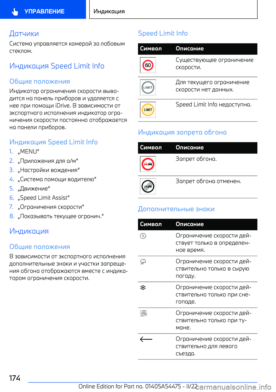 BMW IX 2022  Руково 67F-:-
С-971;6  Cпр6=.81798  :6;1р+E  A6  .+,+=@;
971:.+; .
#05-:6<-8  Speed Limit Info
 