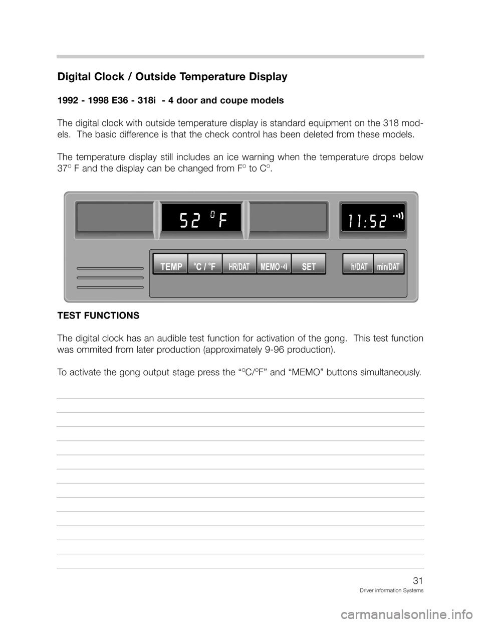 BMW Z3 ROADSTER 2002 E36 Driver Information Systems Manual +
5 	!	-		-
9==><9==:<9:<8


-	
	
!

:	!
	!
!!D	

!

8!