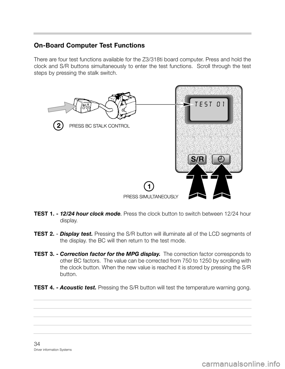 BMW Z3 CONVERTIBLE 2002 E36 Driver Information Systems Manual  <

-	!	&

;	;	2
8
;)"8!
	+!
!

 ! ."/ 8	 
	
	
     ;	