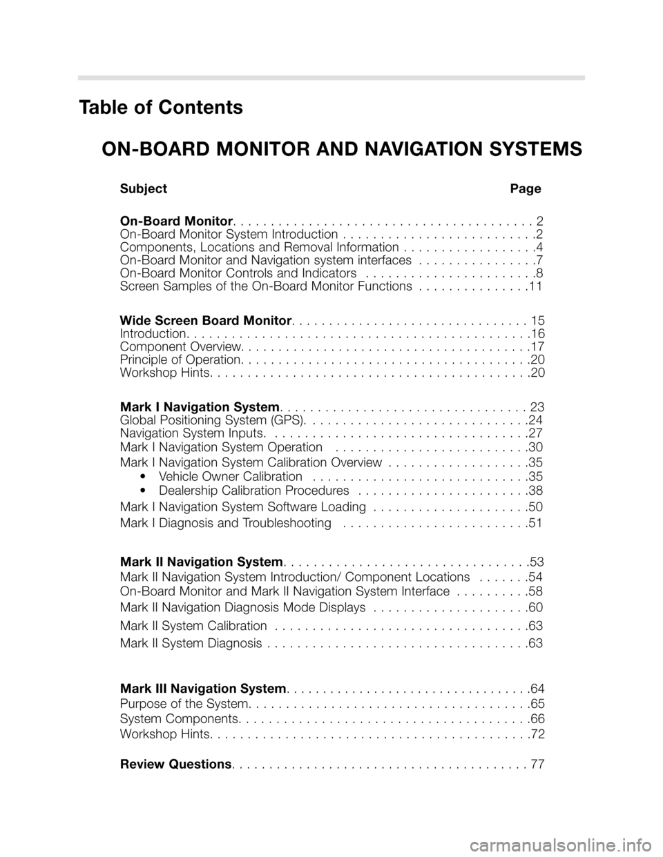 BMW 5 SERIES 1998 E39 On Board Monitor System Workshop Manual 