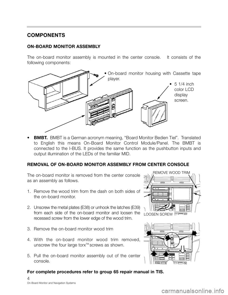 BMW 7 SERIES 1999 E38 On Board Monitor System Workshop Manual 2	
	
	3
# 
 	
 	  	
 
  
 
   0 
  
%
	




 	
 
 % !