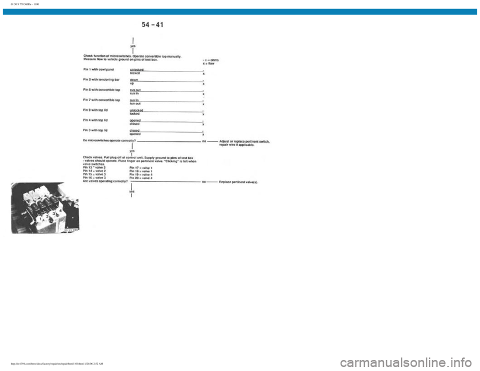 BMW E30 1982 Repair Manual
01 50 9 770 560De - 1100
http://ee1394.com/bmw/docs/factory/repair/en/repair/htm/1100.htm11/24/06 2:52 AM BMW E30 1982 Repair Manual
01 50 9 770 560De - 1100
http://ee1394.com/bmw/docs/factory/repair/en/repair/htm/1100.htm11/24/06 2:52 AM