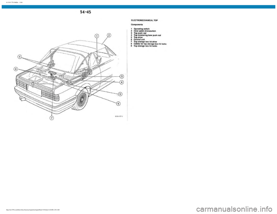 BMW E30 1982 Repair Manual
01 50 9 770 560De - 1104
http://ee1394.com/bmw/docs/factory/repair/en/repair/htm/1104.htm11/24/06 2:56 AM BMW E30 1982 Repair Manual
01 50 9 770 560De - 1104
http://ee1394.com/bmw/docs/factory/repair/en/repair/htm/1104.htm11/24/06 2:56 AM