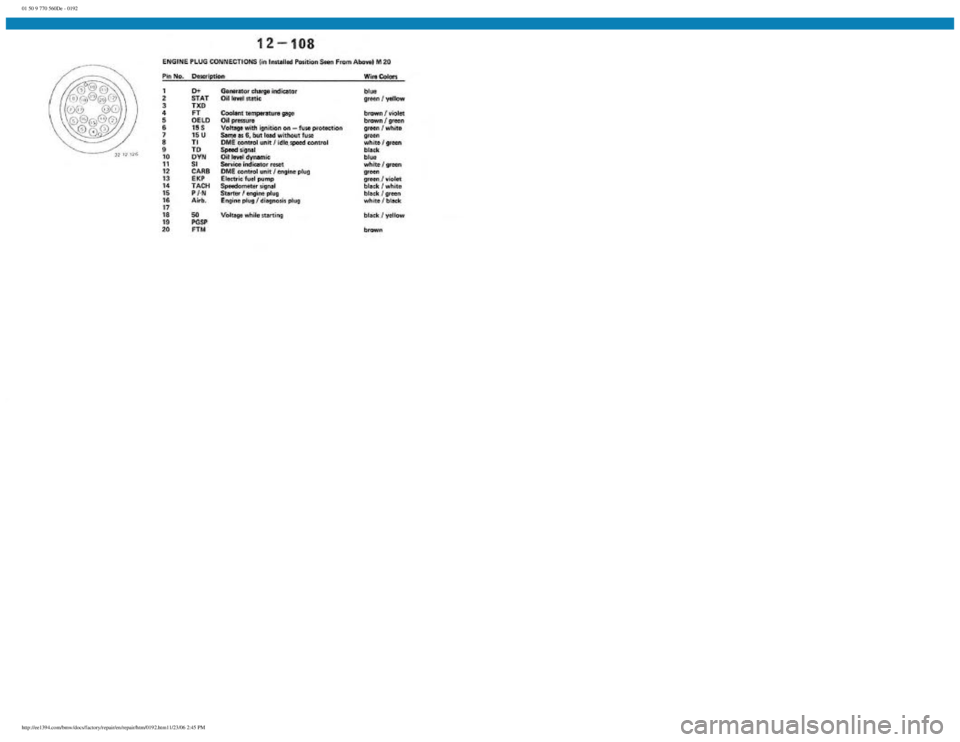 BMW E30 1982  Repair Manual 
01 50 9 770 560De - 0192
 
http://ee1394.com/bmw/docs/factory/repair/en/repair/htm/0192.htm11/23/06 2:45 PM 