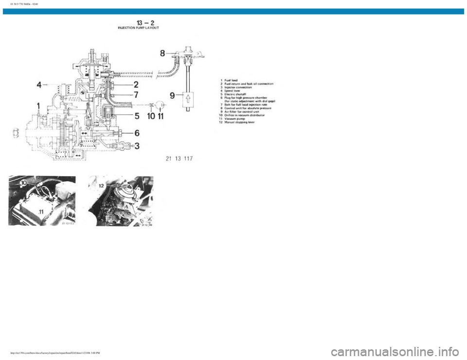 BMW E30 1982 Repair Manual
01 50 9 770 560De - 0240
http://ee1394.com/bmw/docs/factory/repair/en/repair/htm/0240.htm11/23/06 3:00 PM BMW E30 1982 Repair Manual
01 50 9 770 560De - 0240
http://ee1394.com/bmw/docs/factory/repair/en/repair/htm/0240.htm11/23/06 3:00 PM