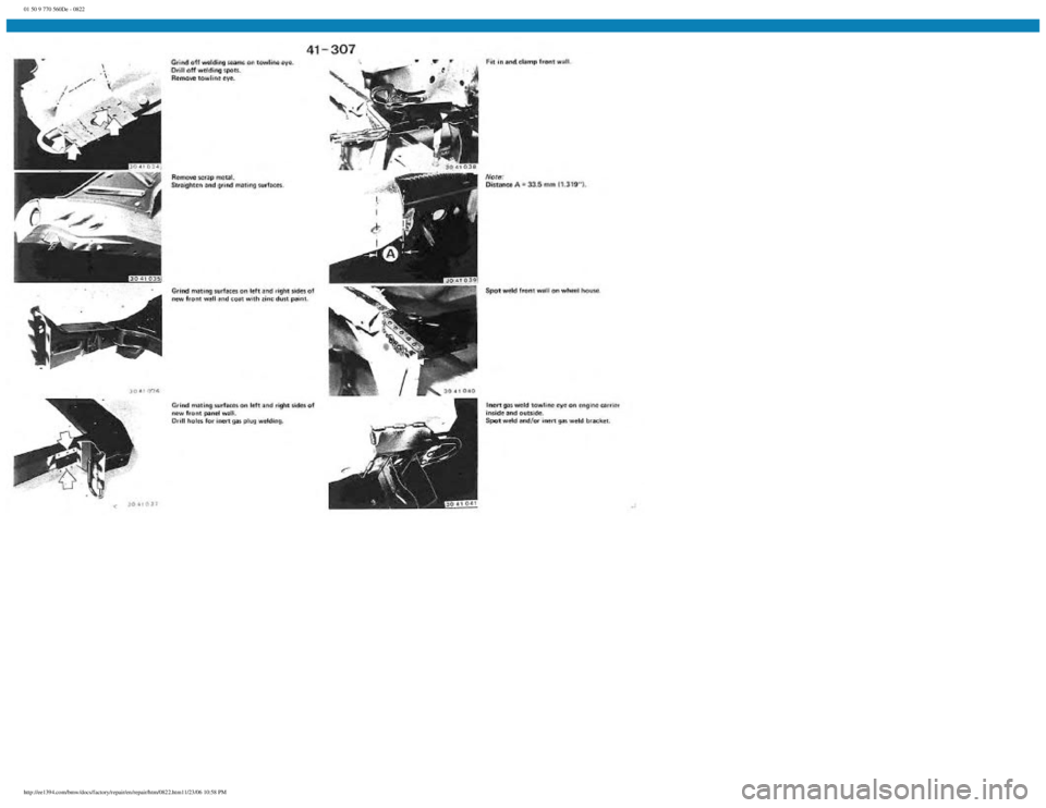 BMW E30 1982 Repair Manual
01 50 9 770 560De - 0822
http://ee1394.com/bmw/docs/factory/repair/en/repair/htm/0822.htm11/23/06 10:58 PM BMW E30 1982 Repair Manual
01 50 9 770 560De - 0822
http://ee1394.com/bmw/docs/factory/repair/en/repair/htm/0822.htm11/23/06 10:58 PM
