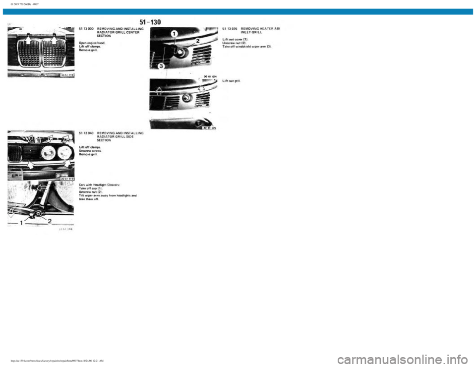 BMW E30 1982  Repair Manual 
01 50 9 770 560De - 0907
 
http://ee1394.com/bmw/docs/factory/repair/en/repair/htm/0907.htm11/24/06 12:21 AM 