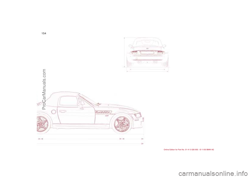 BMW M ROADSTER COUPE 2001  Owners Manual 154n
ProCarManuals.com 