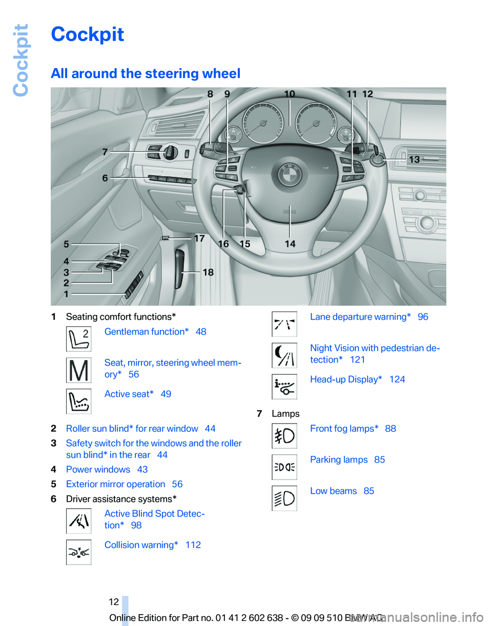 BMW 7 SERIES 2010 User Guide BMW 7 SERIES 2010 User Guide