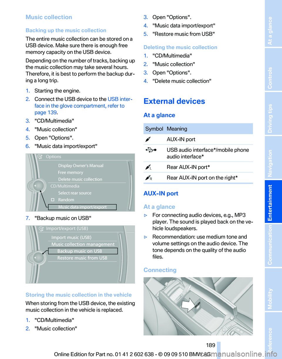 BMW 7 SERIES 2010 Owners Manual BMW 7 SERIES 2010 Owners Manual