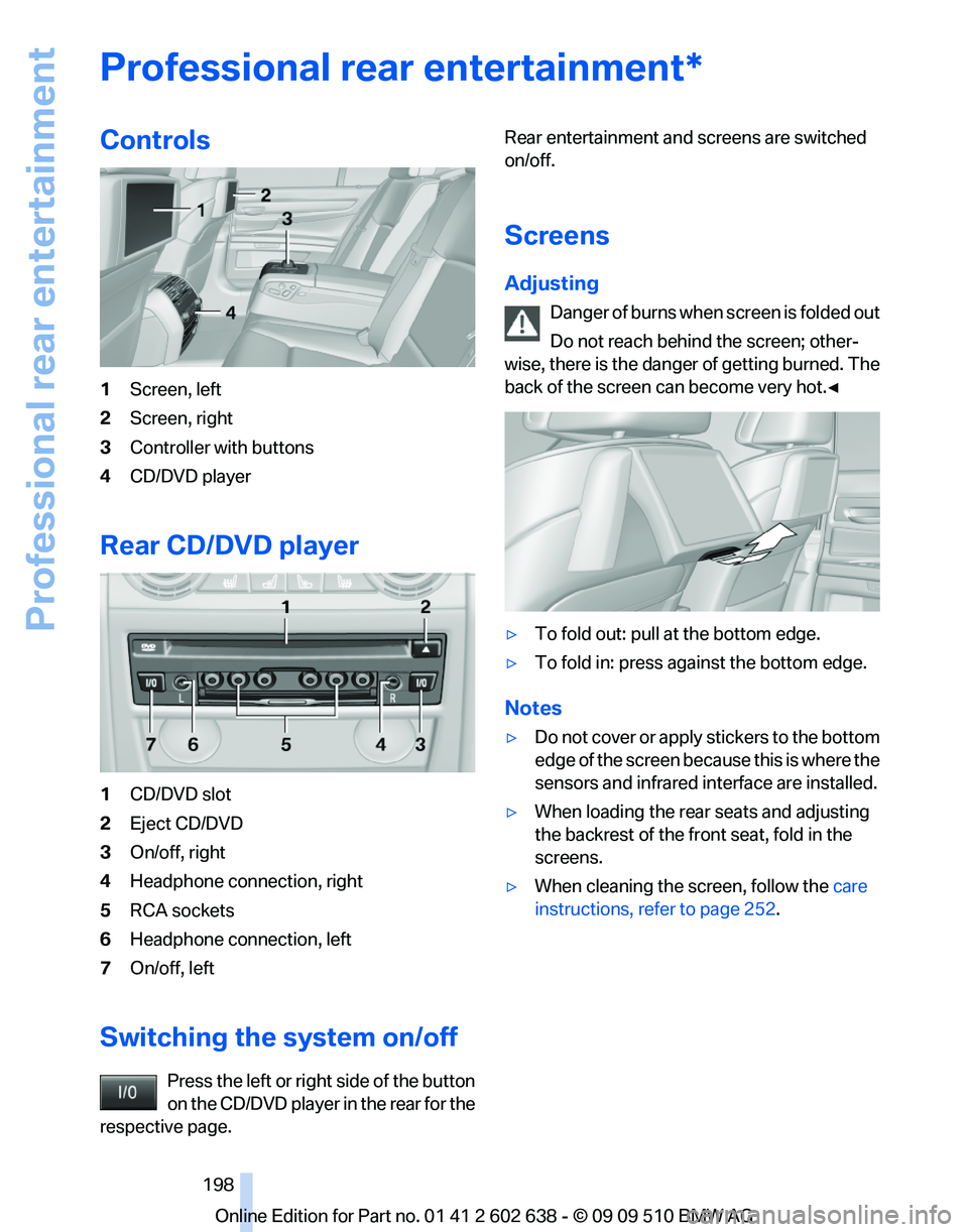 BMW 7 SERIES 2010 Owners Manual BMW 7 SERIES 2010 Owners Manual