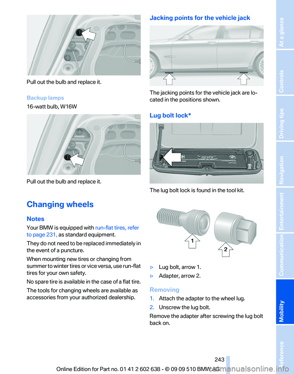 BMW 7 SERIES 2010 Owners Manual BMW 7 SERIES 2010 Owners Manual