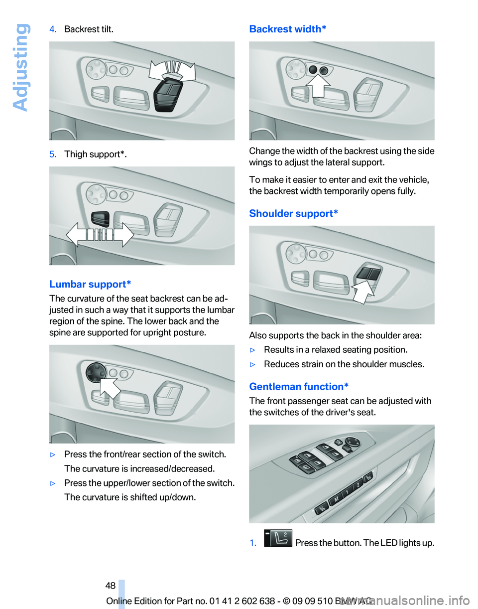BMW 7 SERIES 2010 Service Manual 