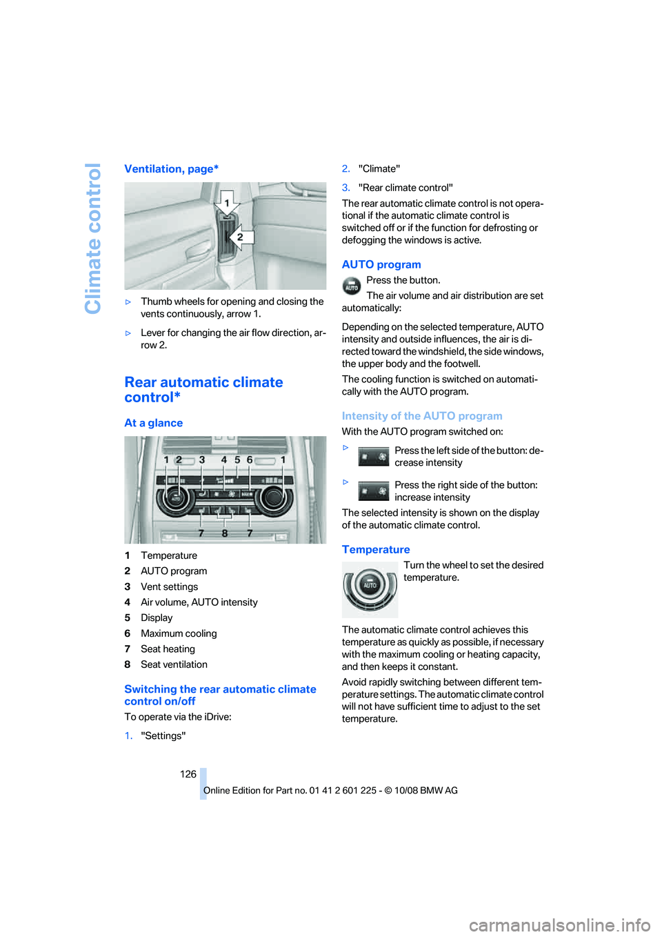BMW 7 SERIES 2009  Owners Manual �7�F�O�U�J�M�B�U�J�P�O�
��Q�B�H�F�
y�5�I�V�N�C��X�I�F�F�M�T��G�P�S��P�Q�F�O�J�O�H��B�O�E��D�M�P�T�J�O�H��U�I�F
�W�F�O�U�T��D�P�O�U�J�O�V�P�V�T�M�Z�
��B�S�S�P�X���
y �-�F�W�F�S��G�P�S�