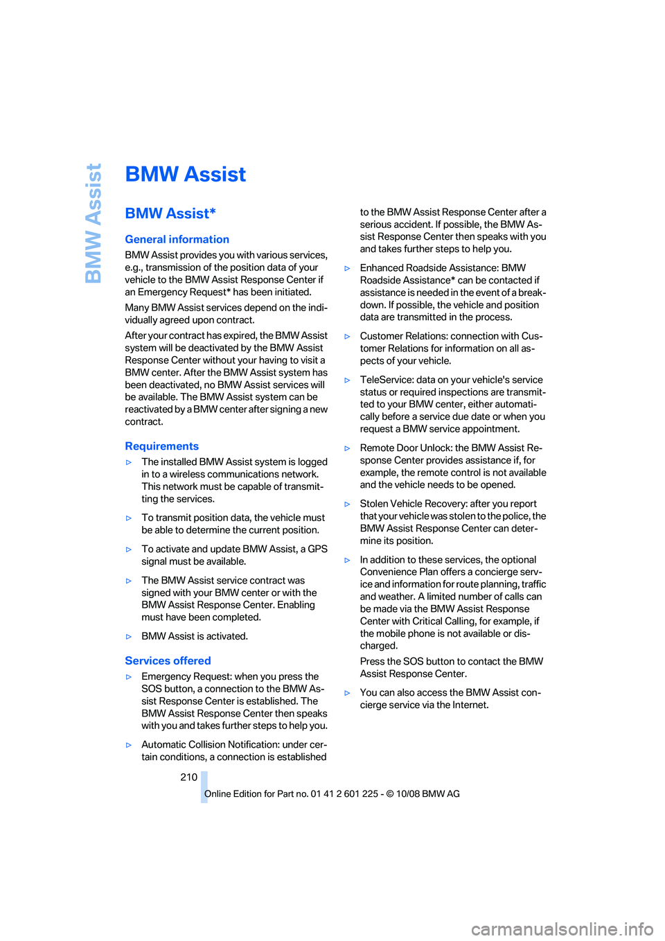 BMW 7 SERIES 2009  Owners Manual �#�.�8��"�T�T�J�T�U
�#�.�8��"�T�T�J�T�U�
�(�F�O�F�S�B�M��J�O�G�P�S�N�B�U�J�P�O
�#�.�8��"�T�T�J�T�U��Q�S�P�W�J�E�F�T��Z�P�V��X�J�U�I��W�B�S�J�P�V�T��T�F�S�W�J�D�F�T�
�F��H��
��U�S�B�O�T�N