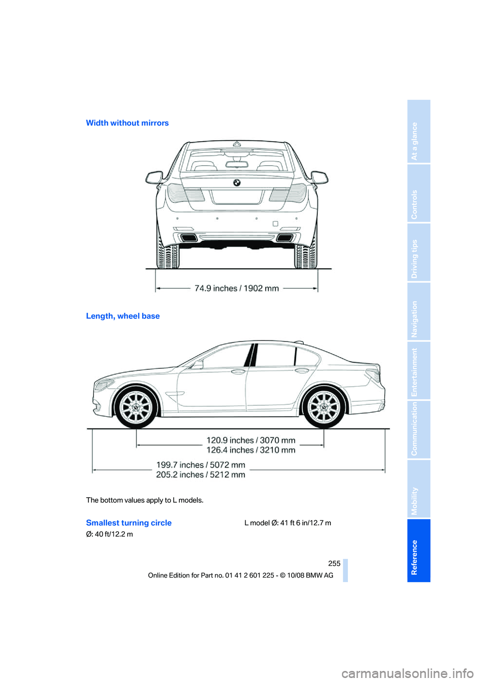 BMW 7 SERIES 2009  Owners Manual �8�J�E�U�I��X�J�U�I�P�V�U��N�J�S�S�P�S�T
�-�F�O�H�U�I�
��X�I�F�F�M��C�B�T�F
�5�I�F��C�P�U�U�P�N��W�B�M�V�F�T��B�Q�Q�M�Z��U�P��-��N�P�E�F�M�T�
�4�N�B�M�M�F�T�U��U�V�S�O�J�O�H��D�J�S�D�M�F
