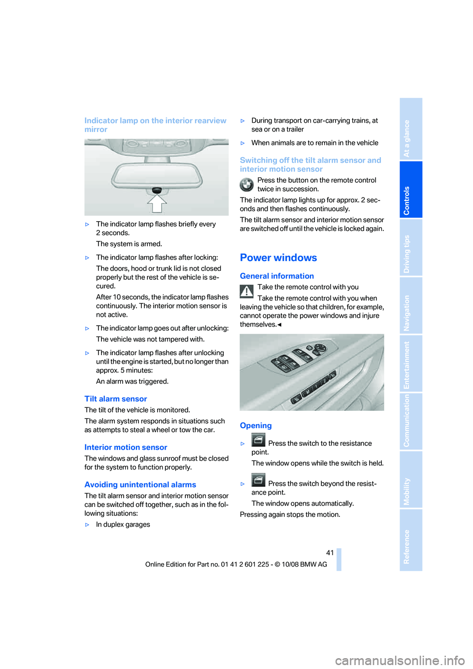 BMW 7 SERIES 2009 Service Manual �*�O�E�J�D�B�U�P�S��M�B�N�Q��P�O��U�I�F��J�O�U�F�S�J�P�S��S�F�B�S�W�J�F�X
�N�J�S�S�P�S
y�5�I�F��J�O�E�J�D�B�U�P�S��M�B�N�Q��G�M�B�T�I�F�T��C�S�J�F�G�M�Z��F�W�F�S�Z
���T�F�D�P�O�E�T�
�5�I