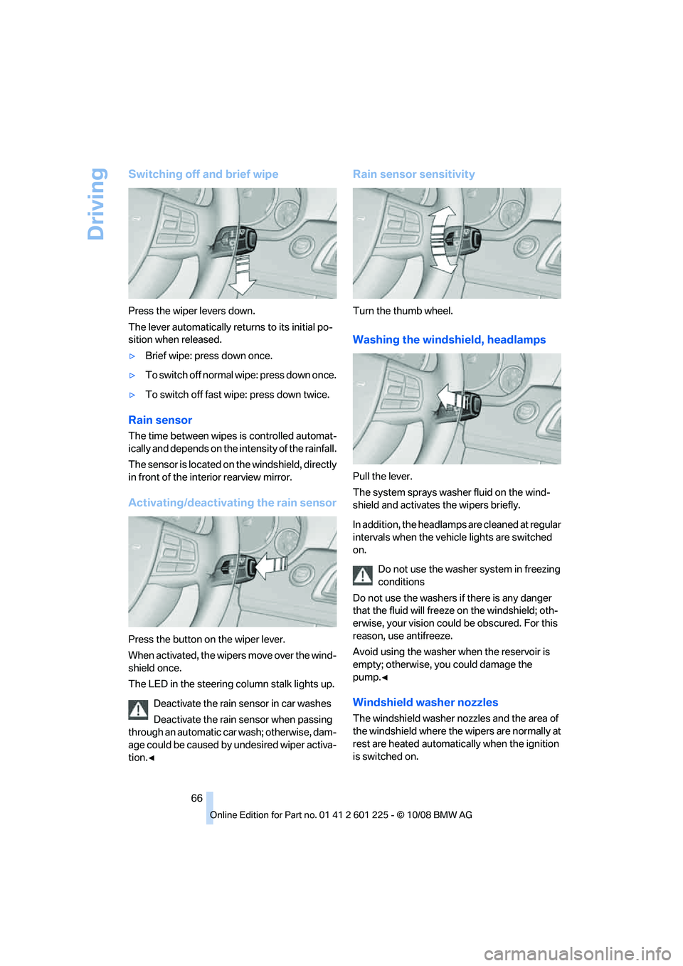 BMW 7 SERIES 2009 Repair Manual �4�X�J�U�D�I�J�O�H��P�G�G��B�O�E��C�S�J�F�G��X�J�Q�F
�1�S�F�T�T��U�I�F��X�J�Q�F�S��M�F�W�F�S�T��E�P�X�O�
�5�I�F��M�F�W�F�S��B�V�U�P�N�B�U�J�D�B�M�M�Z��S�F�U�V�S�O�T��U�P��J�U�T��J�O�J�U