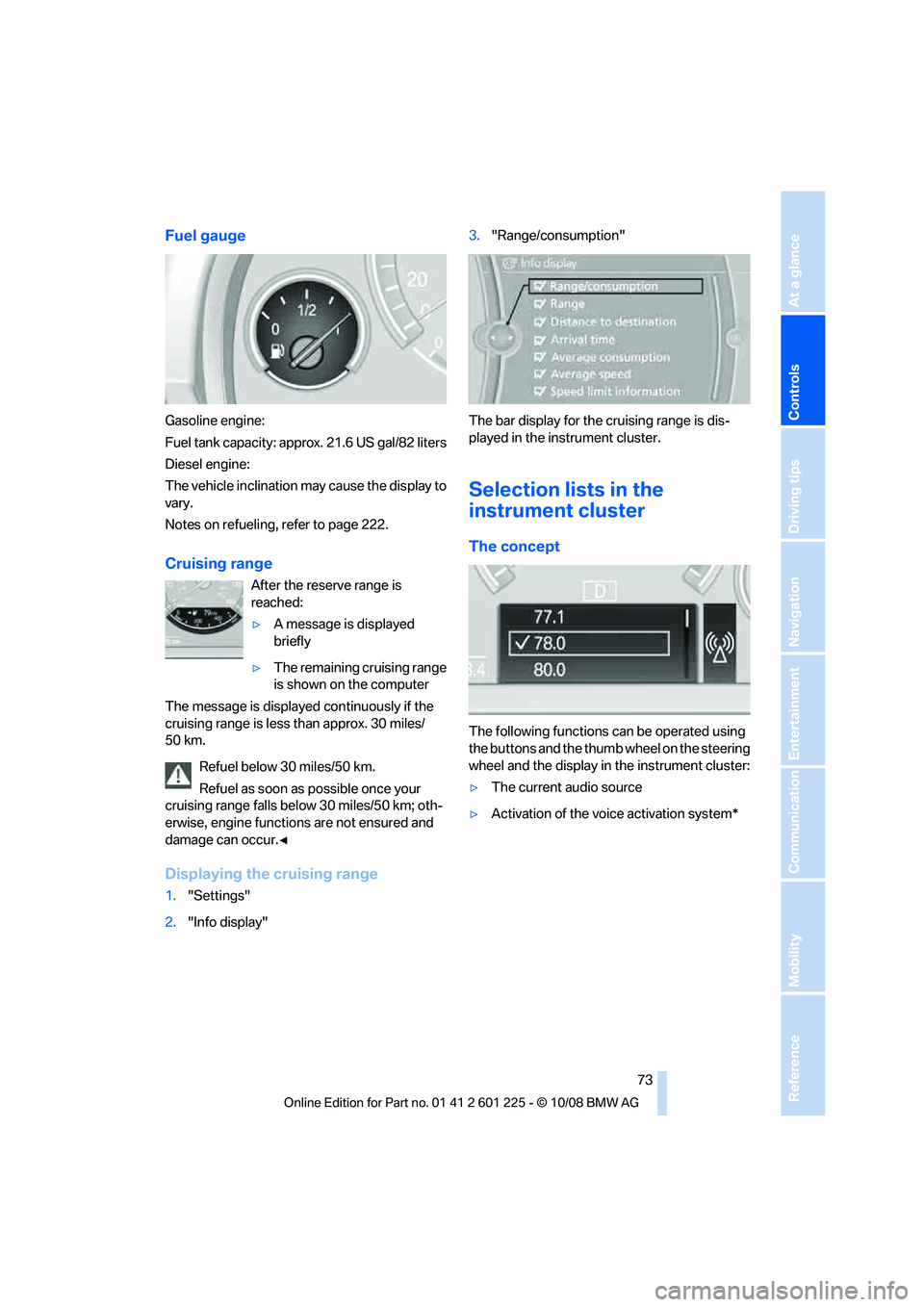 BMW 7 SERIES 2009 Manual PDF ��V�F�M��H�B�V�H�F
�(�B�T�P�M�J�O�F��F�O�H�J�O�F�
��V�F�M��U�B�O�L��D�B�Q�B�D�J�U�Z���B�Q�Q�S�P�Y��������6�4��H�B�M�����M�J�U�F�S�T
�%�J�F�T�F�M��F�O�H�J�O�F�
�5�I�F��W�F�I�J�D