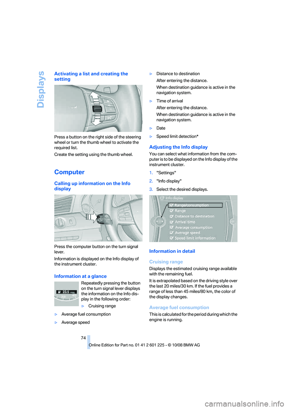 BMW 7 SERIES 2009 Manual PDF �"�D�U�J�W�B�U�J�O�H��B��M�J�T�U��B�O�E��D�S�F�B�U�J�O�H��U�I�F
�T�F�U�U�J�O�H
�1�S�F�T�T��B��C�V�U�U�P�O��P�O��U�I�F��S�J�H�I�U��T�J�E�F��P�G��U�I�F��T�U�F�F�S�J�O�H
�X�I�F�F�M��P�S��