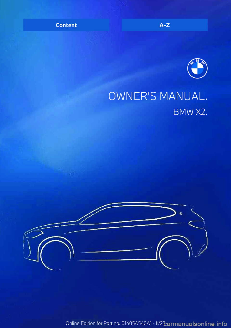 BMW X2 2023  Owners Manual 
