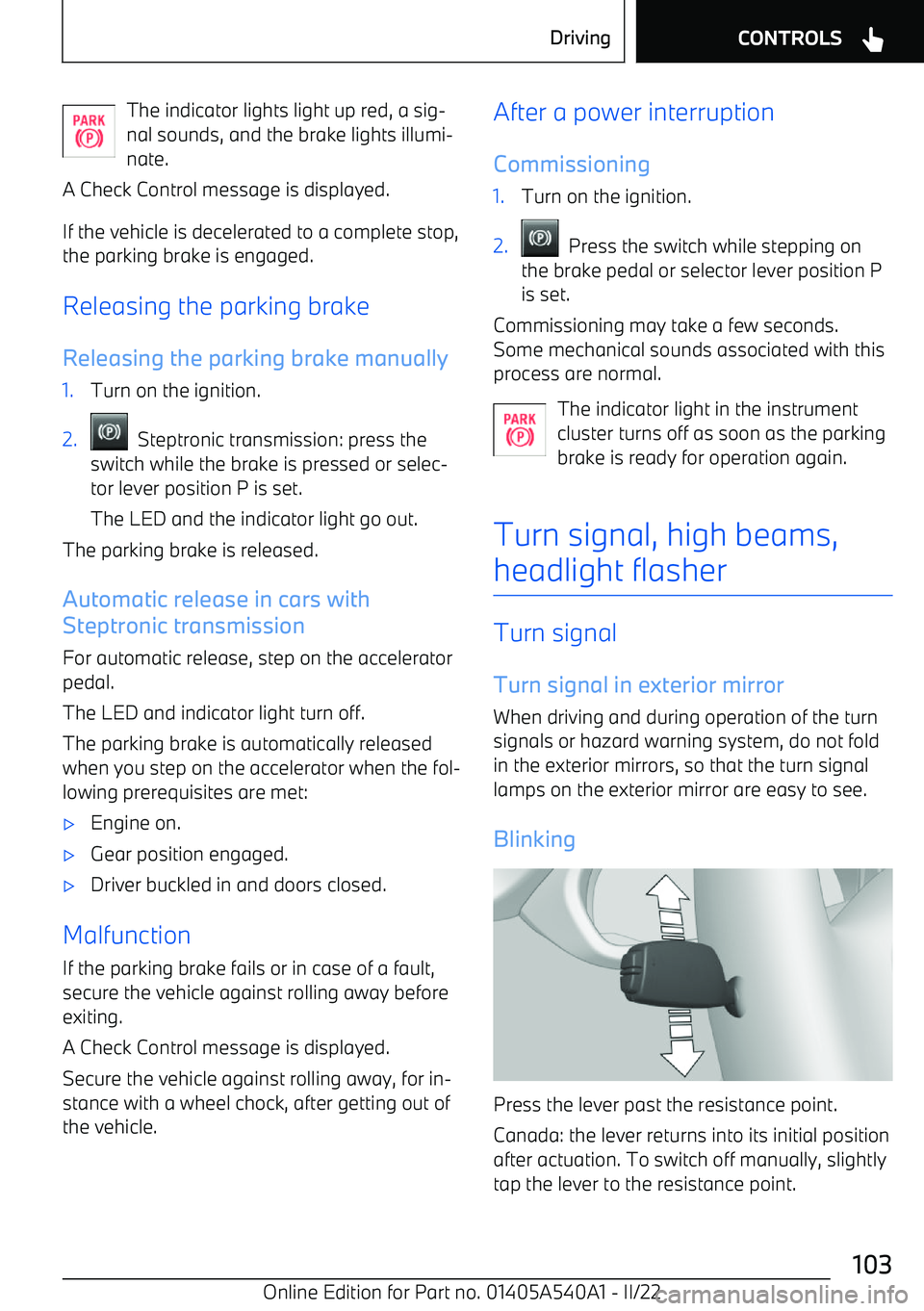 BMW X2 2023 Owners Manual The indicator lights light up red, a sig BMW X2 2023 Owners Manual The indicator lights light up red, a sig