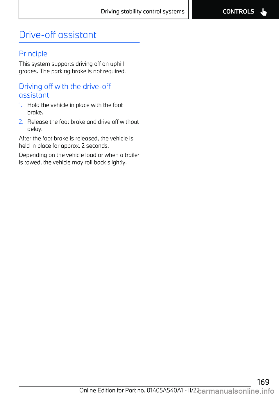 BMW X2 2023  Owners Manual Drive