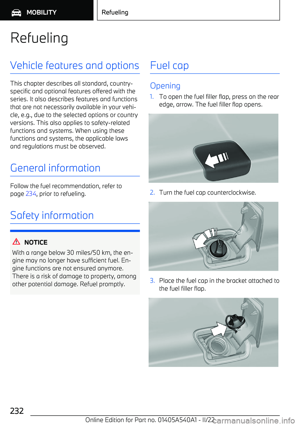 BMW X2 2023  Owners Manual RefuelingVehicle features and options
This chapter describes all standard, country